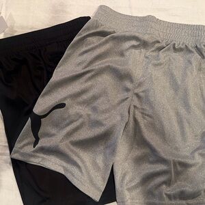 Boys, Puma lot of 2  Black and Gray Sports Shorts